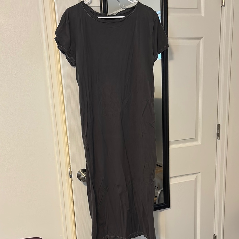Casual grey Maxi tshirt Dress